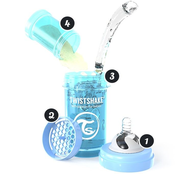 TWISTSHAKE ANTI-COLIC Babyflasche 2m+ M 260ml ALL-IN-ONE