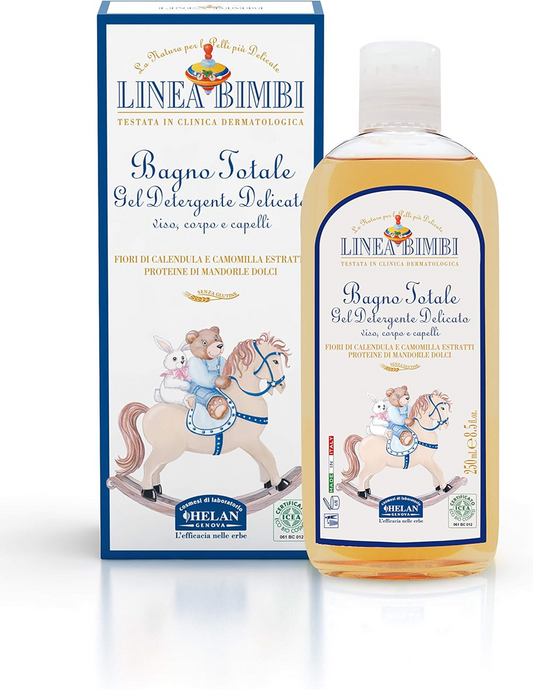 HELAN Linea Bimbi σετ περιποίησης μωρού ΣΑΜΠΟΥΑΝ ΚΡΕΜΕΣ ΠΟΥΔΡΑ ΜΑΝΤΗΛΑΚΙΑ