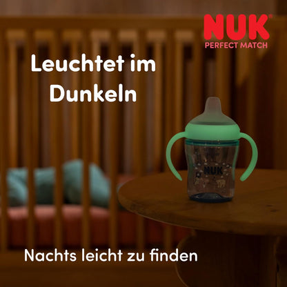 NUK Perfect Match Trinklernbecher 150ml 6m+ LEUCHTET IM DUNKELN