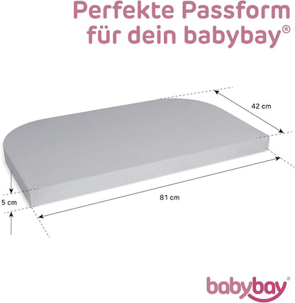 perfect fit for the babybay Original cot 81 x 42 cm 100% combed cotton with high durability