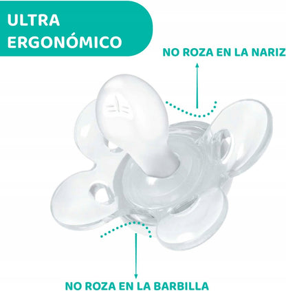 CHICCO PhysioForma COMFORT smoczek x2 0-6msc LATEX