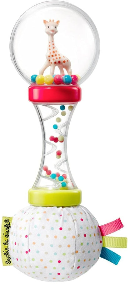 SOPHIE LA GIRAFE Maracas mit Rassel und Knisterpapier 17 cm