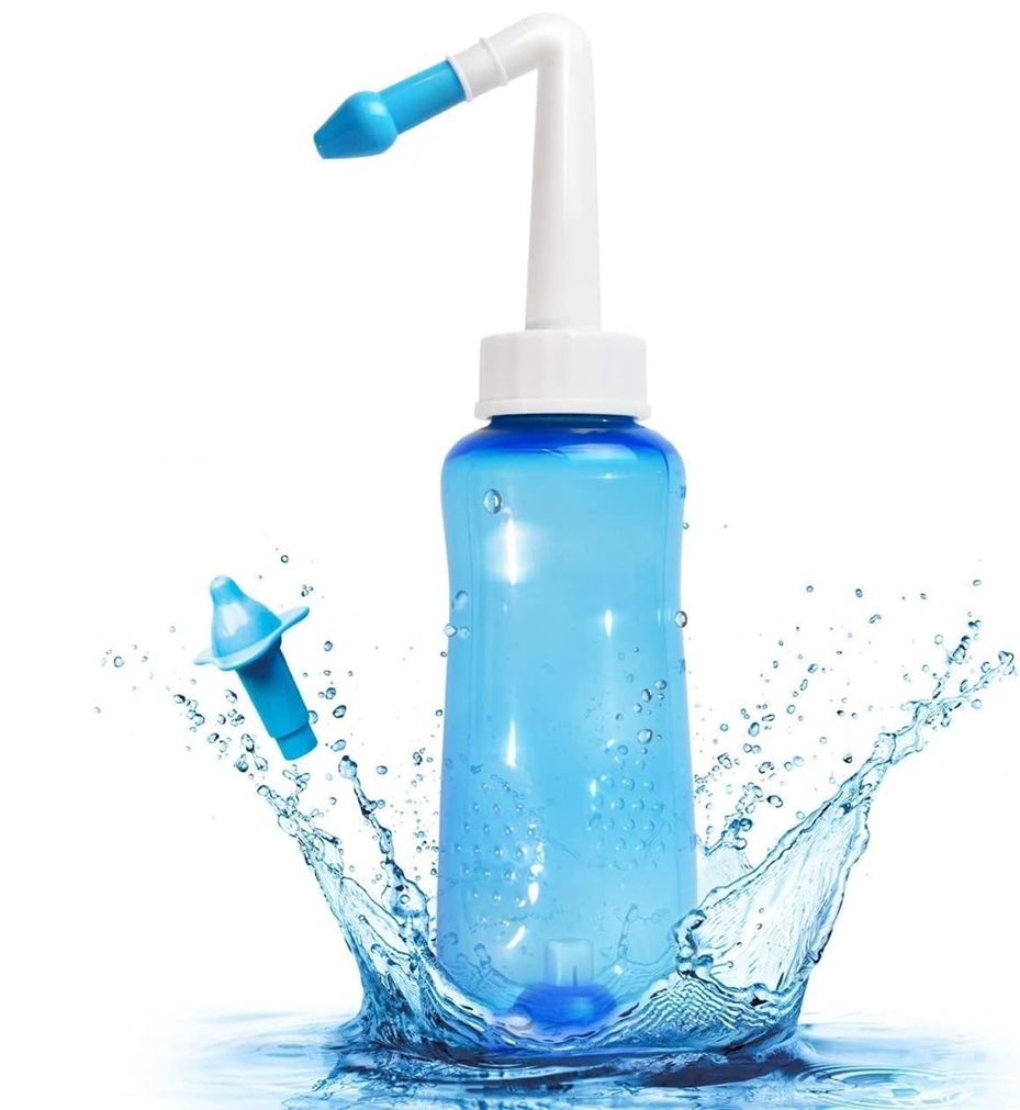 HOUDIAN Neti Pot Nasendusche für Kinder und Erwachsene 2 Aufsätze 300 ml