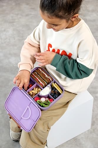 LÄSSIG Little Gang Smile Bento-Snackbox mit Fächern