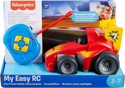 FISHER-PRICE My Easy RC samochód zdalnie sterowany, łatwy pilot, 4 kierunki, dla dzieci 3-7 lat