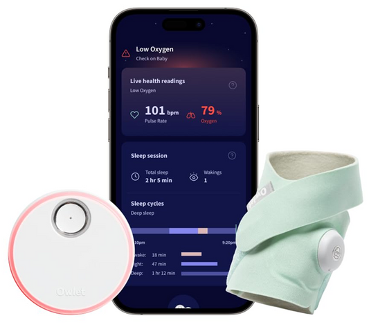OWLET DREAM SOCK Pulsoximeter 2-in-1 für Babys 0-18 Monate
