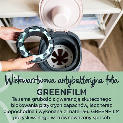 TOMMEE TIPPEE Twist&Click kosz na pieluchy z wielowarstwową antybakteryjną folią GREENFILM