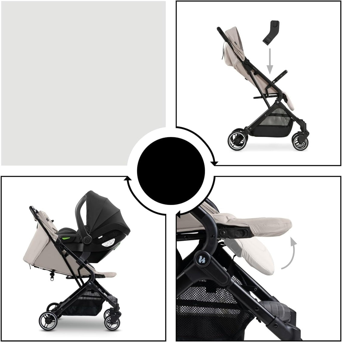 HAUCK adaptery do wózka TRAVEL N CARE fotelików DRIVE N CARE i innych