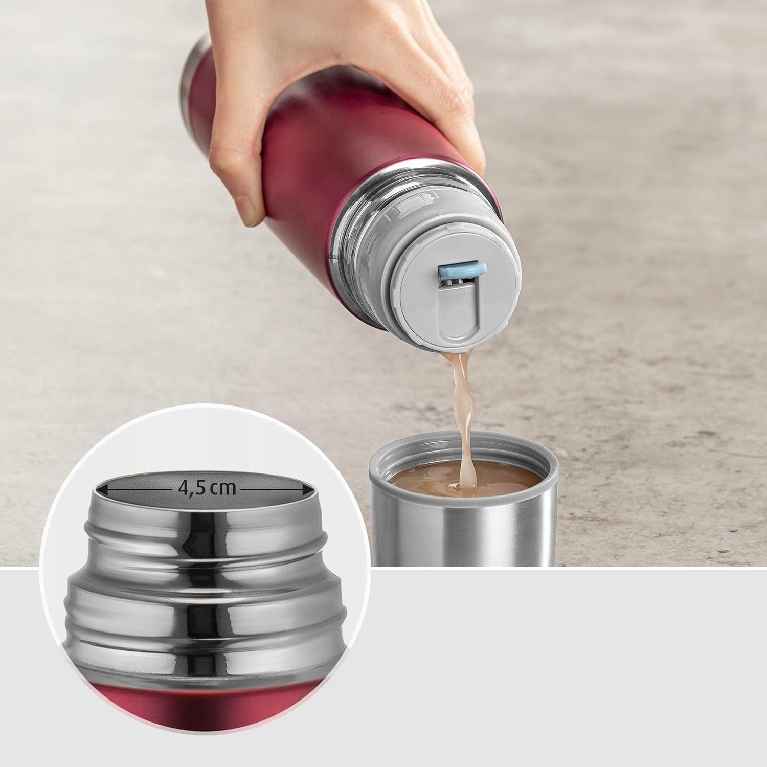Termos REER Colour din oțel inoxidabil, 450 ml