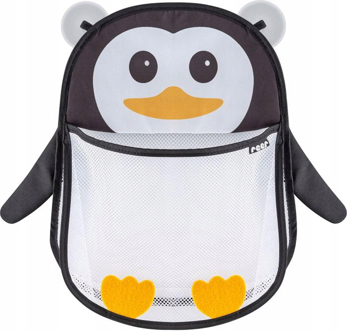 REER MyHappyPingu organizador de malla para el baño con ventosas PINGÜINO