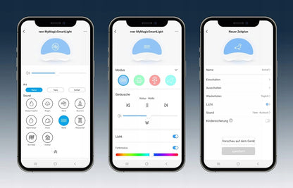 REER intelligentes Nachtlicht mit Geräuschen + Smart Life App