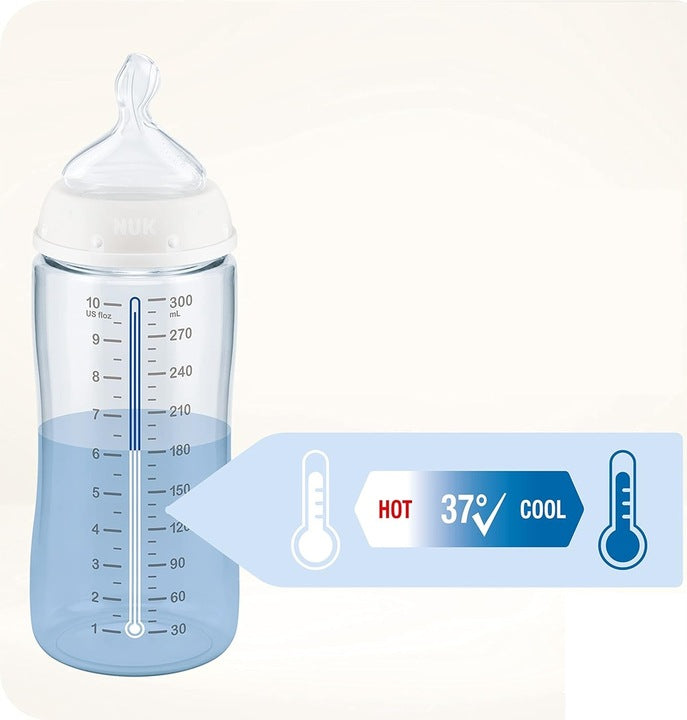 NUK First Choice+ 6-18 Monate FLASCHE 300 ml Temperaturanzeige