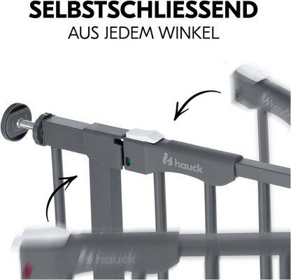 HAUCK Clear Step Treppenschutzgitter, schraubloses Montage, 96-101