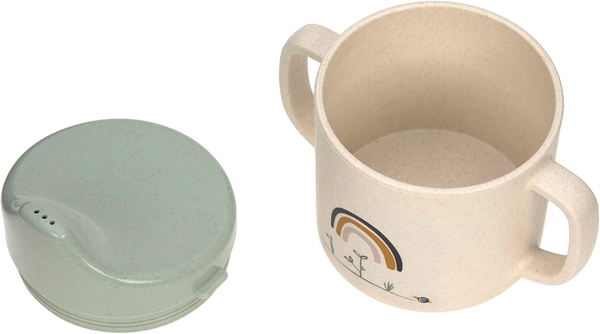 LASSIG Sippy Cup Garden Explorer pohár s náustkom 150 ml 6 m+