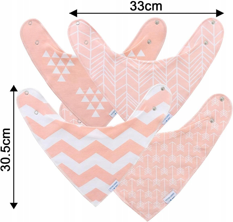 LULU MOON Bandana-Lätzchen mit Druckknöpfen 0-36 Monate x8