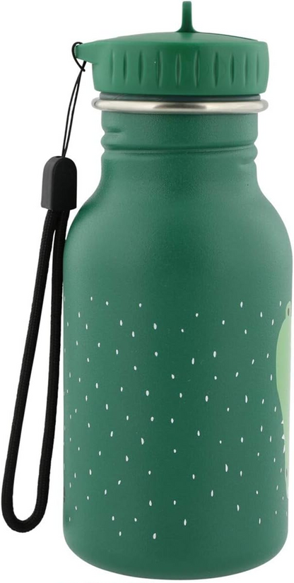 TRIXIE Krokodil Trinkflasche aus Edelstahl 350 ml mit Klappverschluss