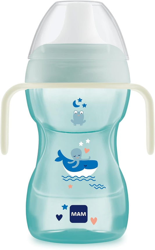 MAM Fun To Drink Cup Trinklernbecher mit Trinkhalm 270 ml 8 m+