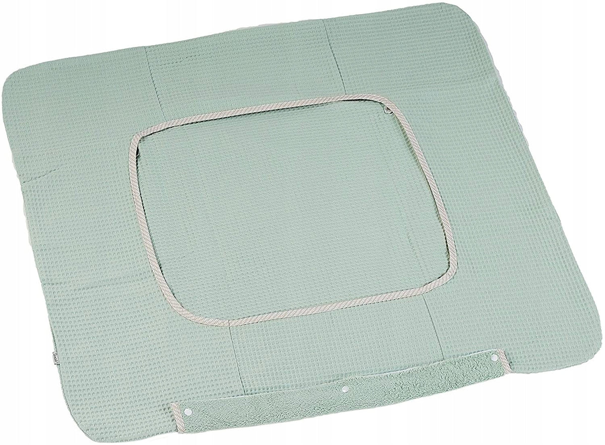 STERNTALER pokrowiec na matę do przewijania frotte "O jasnozielony, używany, 2 części, 72x85 cm