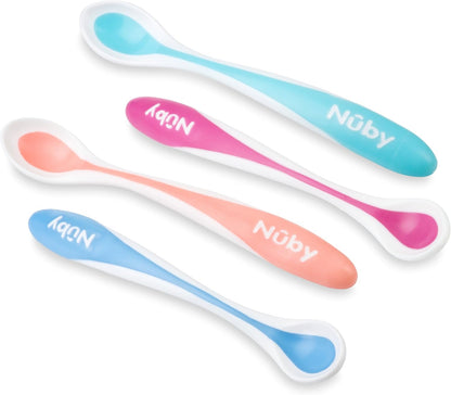 NUBY Hot Safe Löffel mit Temperatursensor 3 m+ x4