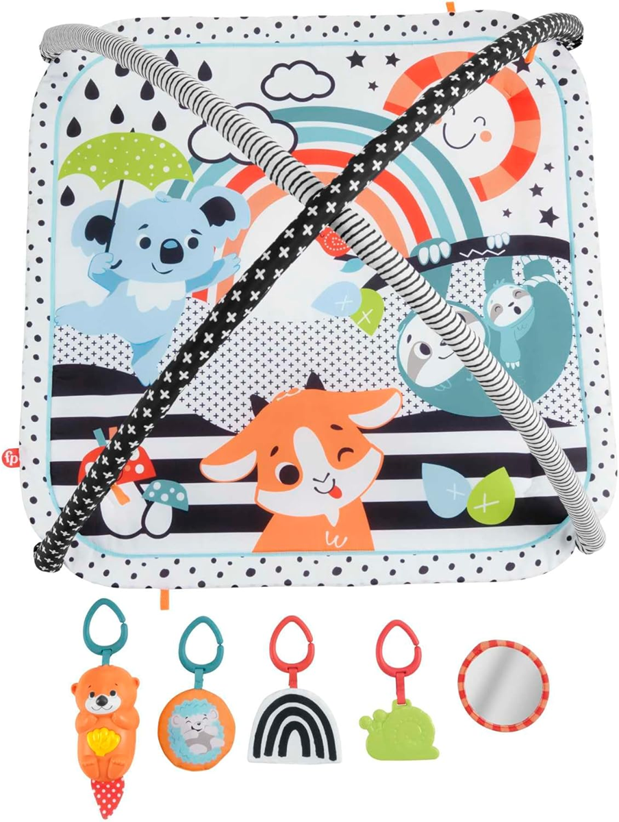 FISHER-PRICE mata edukacyjna 3w1 + zabawki