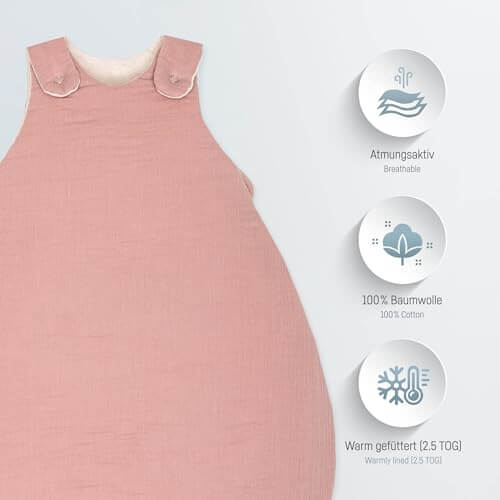 Julius Zöllner Winter-Musselinschlafsack 2,5TOG 62/68cm