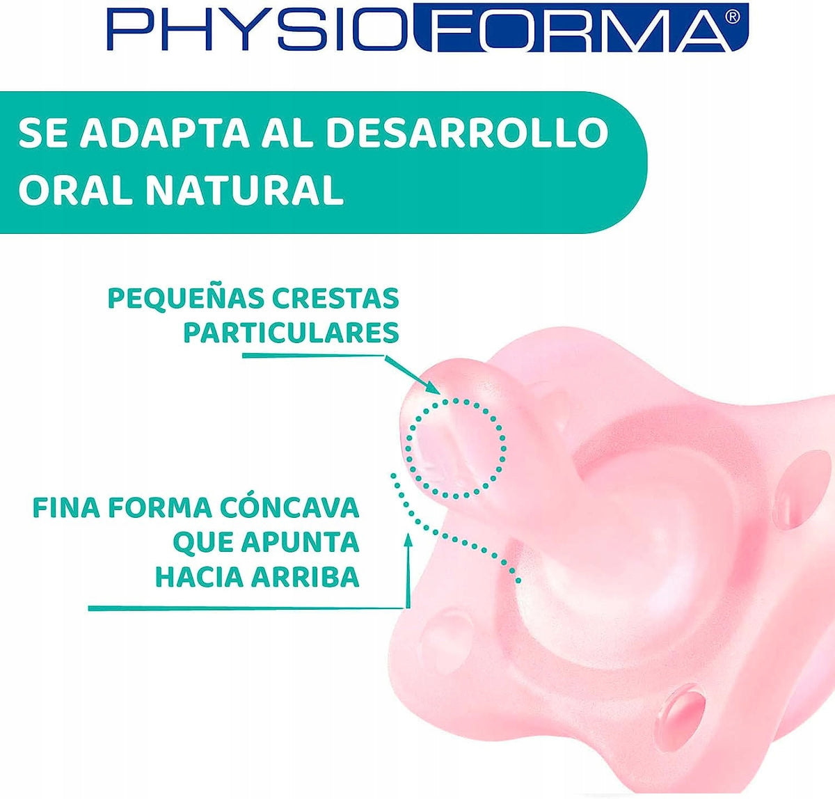 CHICCO PhysioForma smoczek x2 2-6m MINI SOFT różowy, ergonomiczny smoczek uspokajający dla niemowląt