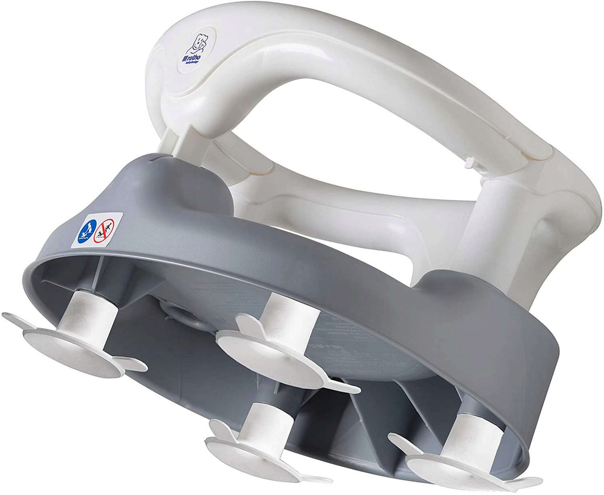 ROTHO Babydesign krzesełko do kąpieli 13kg "O używane biało-szare, BPA free