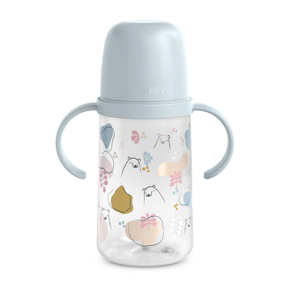 SUAVINEX auslaufsicherer Trinklernbecher mit Mundstück und Griffen, 270 ml, ab 6 Monaten
