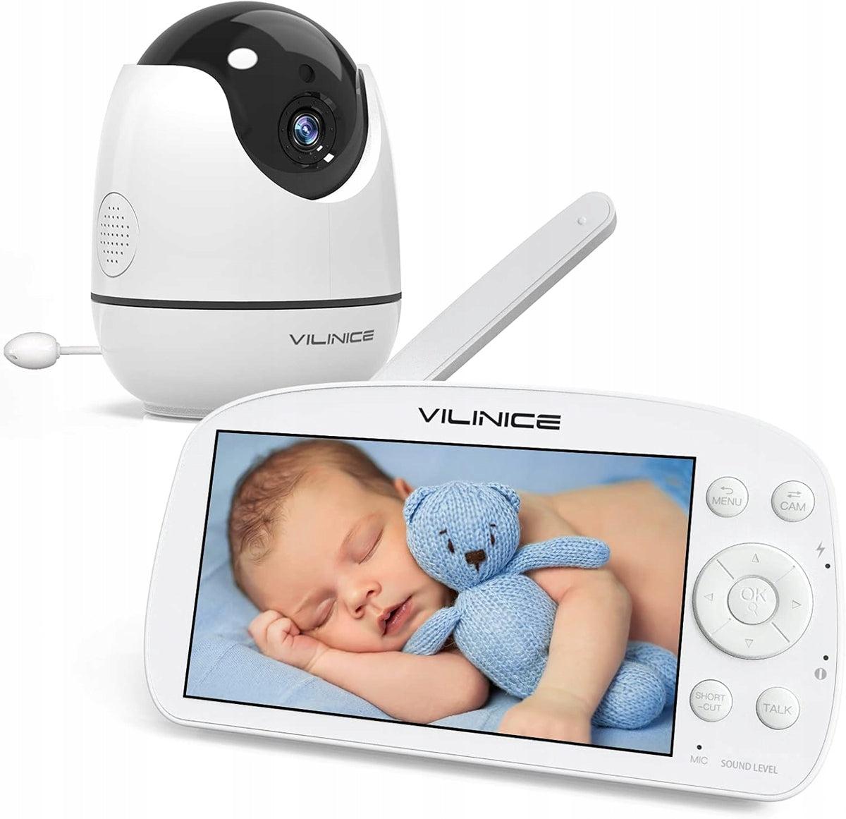 VILINICE digitaler, ferngesteuerter 5,5" HD LCD Babyphone