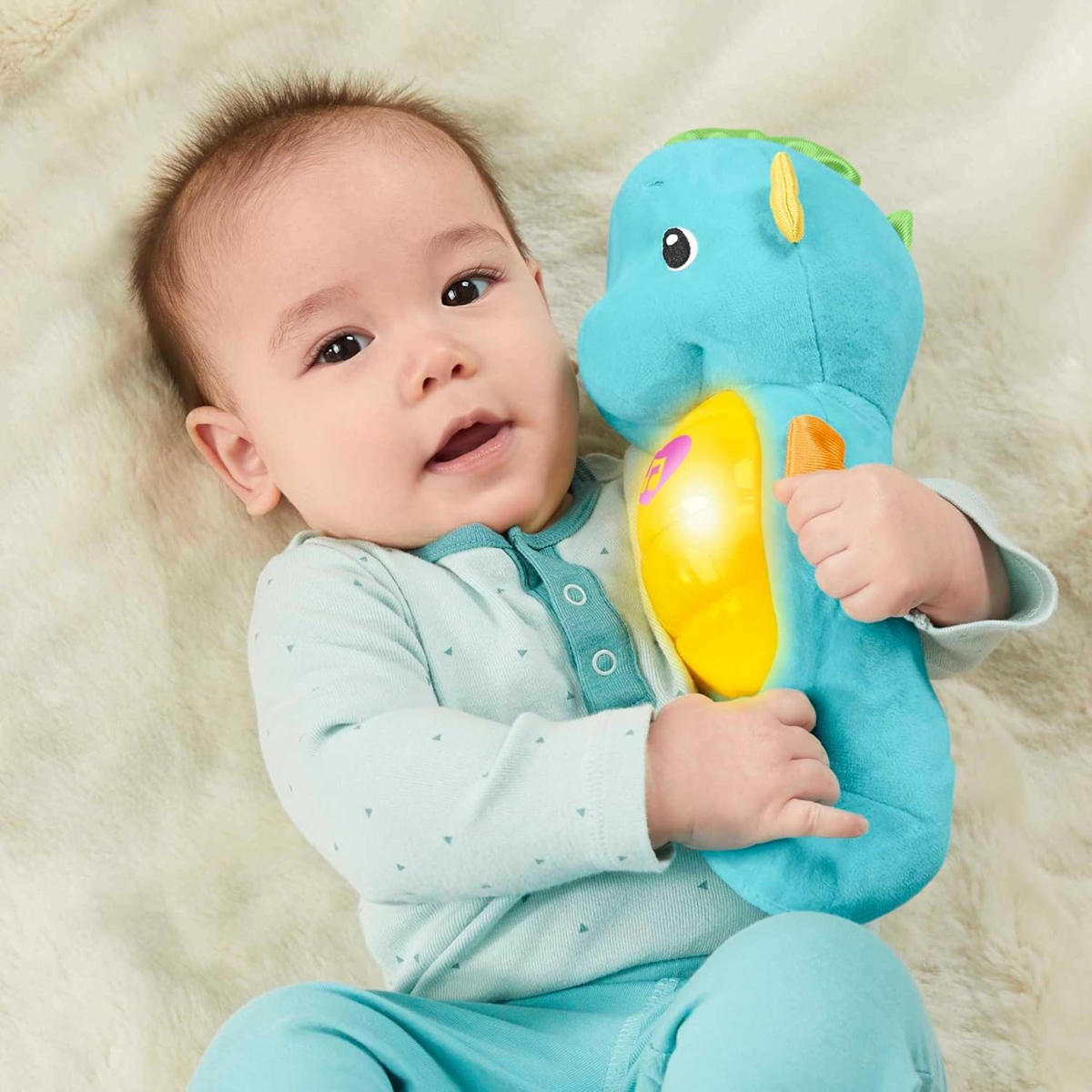 FISHER-PRICE Kuscheltier mit Melodien, Geräuschen und Licht SEEPFERDCHEN