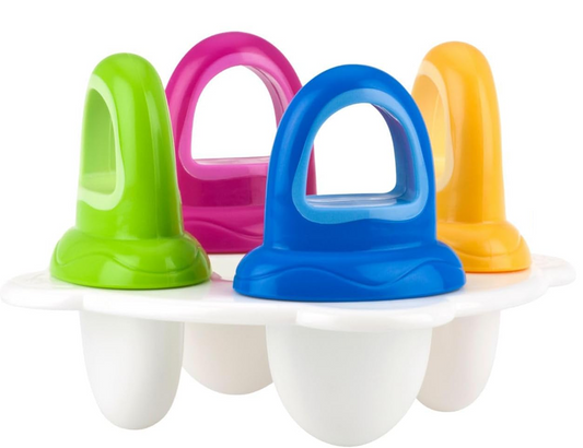 NUBY Eisform in Schnullerform, 4 Stück + Gefrierablage – Produktfoto 2