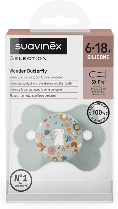 SUAVINEX Wonder Butterfly Schnuller 6-18 Monate Silikon SX PRO