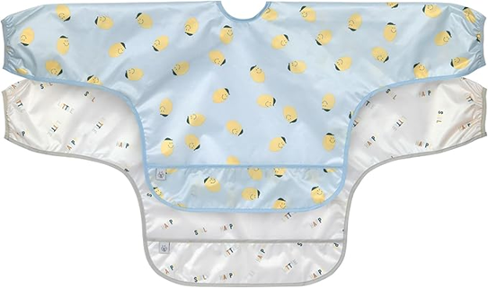 LASSIG Lätzchen Schürzen mit Tasche 2er-Set 6-24