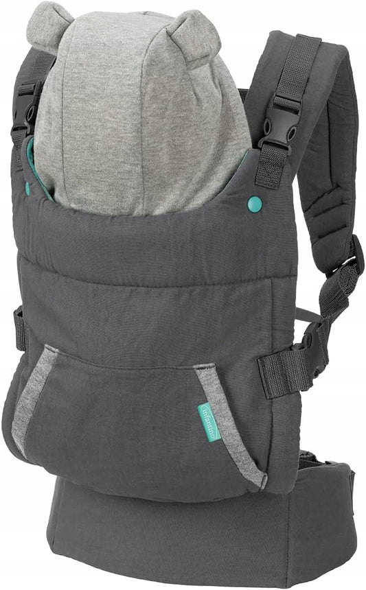 INFANTINO Cuddle Up ergonomische draagzak 5,5 - 18 kg met capuchon