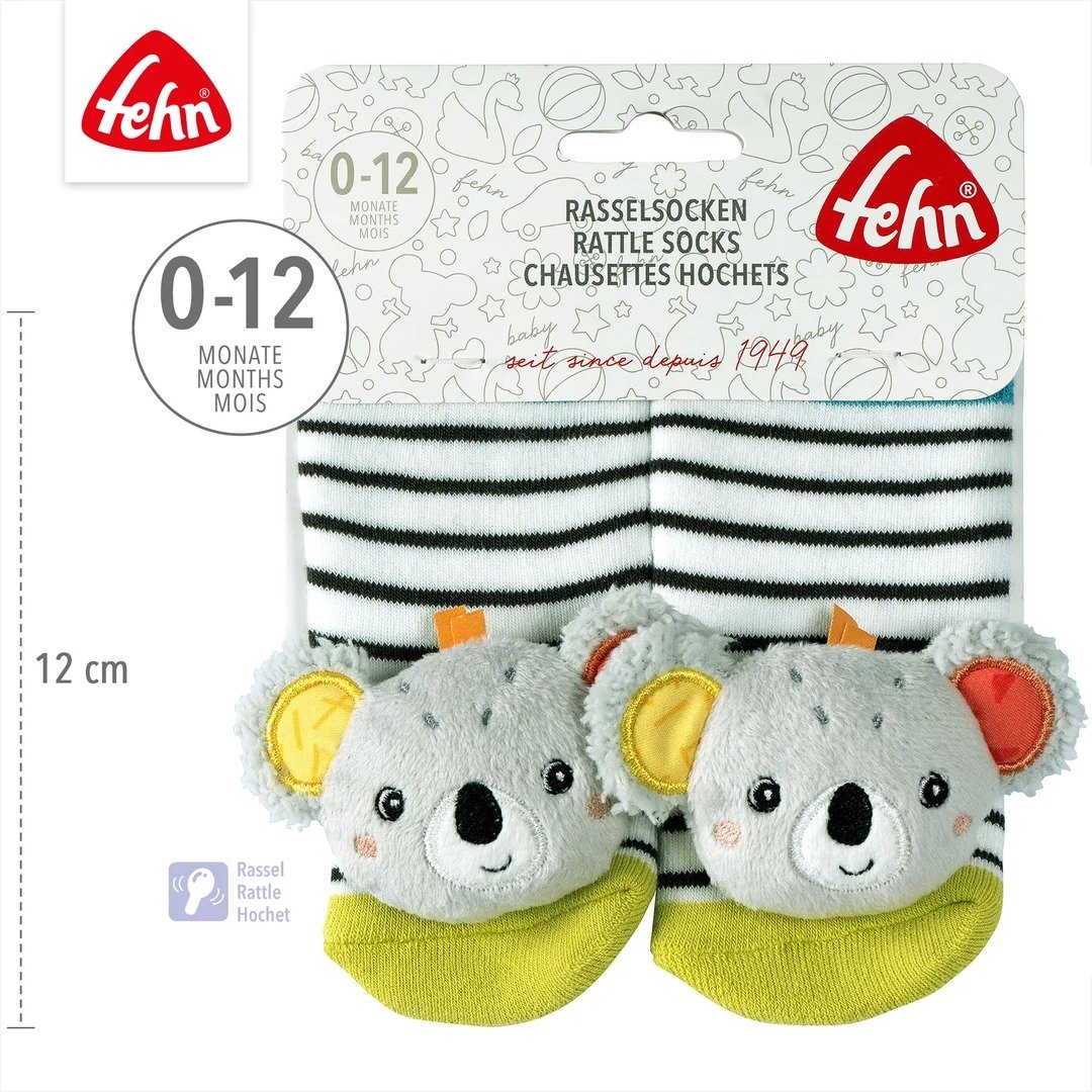 Fehn Koala skarpetki z grzechotką