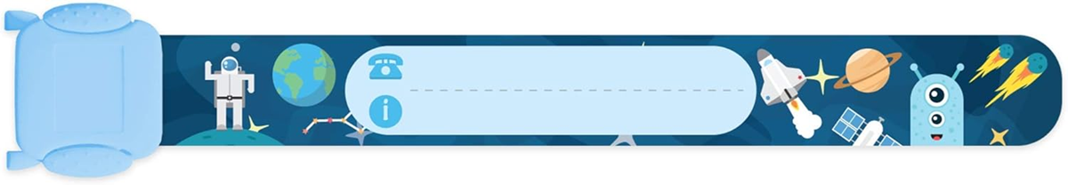 TAMPEN wasserdichte SOS-Armbänder für Kinder 5 Stück + Filzstift