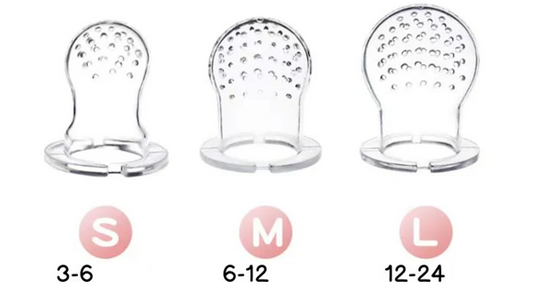 STONNY Obstsauger für Babys 3-24 Monate 2 Stück + 6 Silikonsauger und 2 Löffel