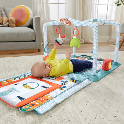 FISHER-PRICE 3-in-1 Spieldecke Lernspielzeug Entdeckerhaus
