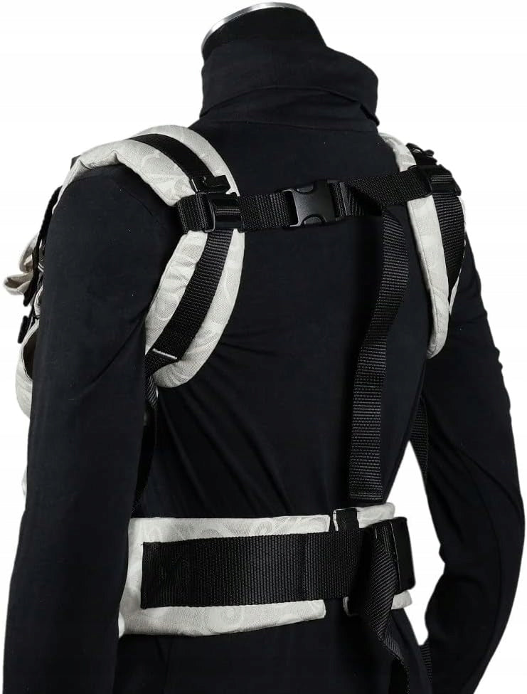 DIDYMOS DidyFix nosidełko ergonomiczne 0-25kg, beżowe nosidło miękkie z regulacją na plecy i przód