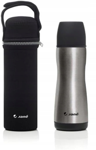 JANE 5010 Edelstahl-Thermoskanne 300 ml + Neoprenhülle