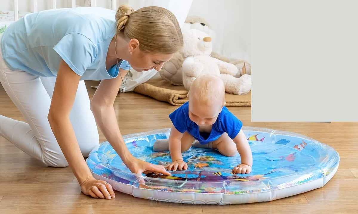 NOUBABY XXL Wasserspielmatte für Bauchlage 100 cm OZEAN