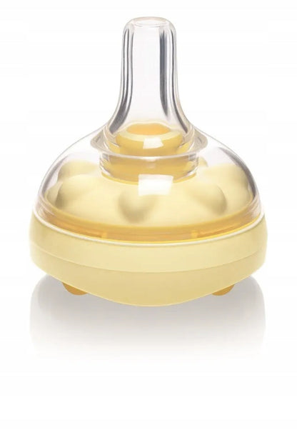 MEDELA butelka 250 ml + smoczek CALMA, żółty smoczek dla niemowląt, BPA free