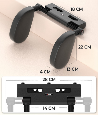 OASSER Auto-Kopfstütze 14-28 cm, 180° verstellbar