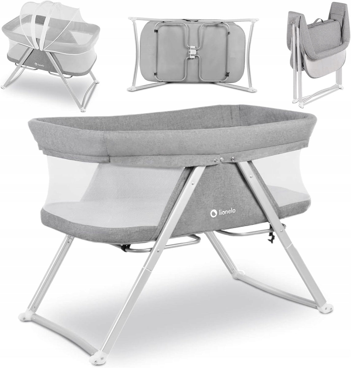 LIONELO VERA 3-in-1 Reisebett klappbar bis 9 kg