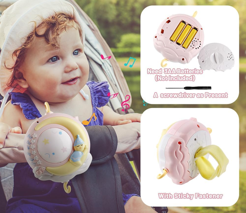 MINI TUDOU Mobile mit Projektor und 150 Schlafliedern + Fernbedienung ENGLISCHE SPRACHE