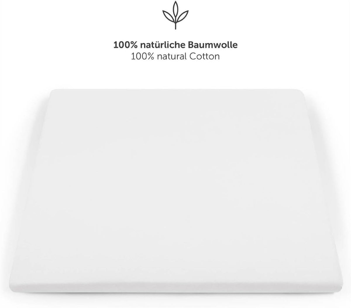 LALENI prześcieradło ze ściągaczami 100x100 z 100% naturalnej bawełny, miękkie i certyfikowane Oekotex