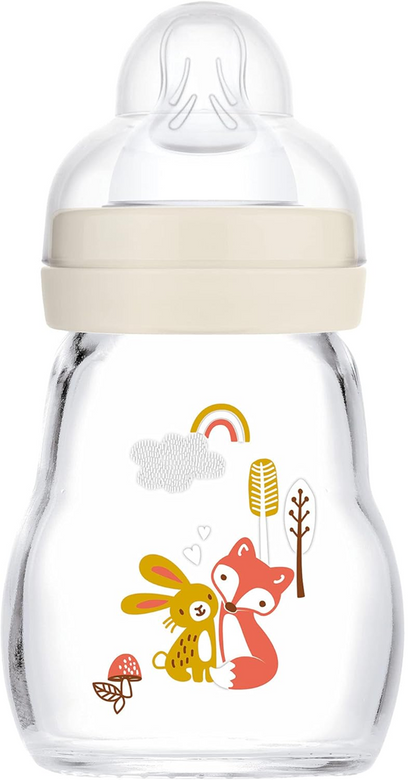 MAM Feel Good Glasflasche 170 ml 0 m+ Sauger 1