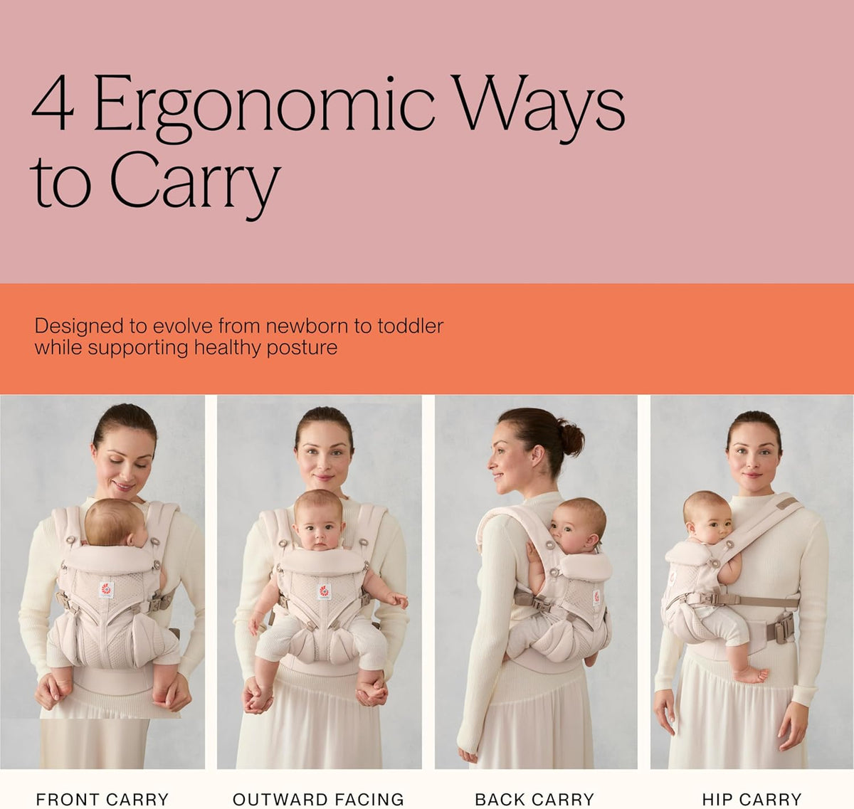 ERGOBABY OMNI 360 ergonomische Babytrage 3,2-20,4kg