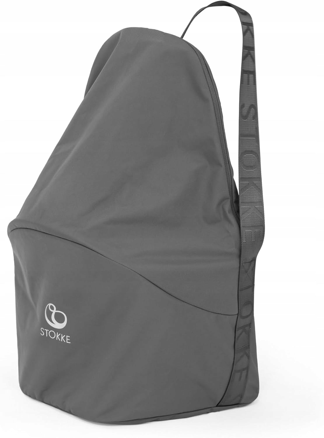 STOKKE CLIKK torba na krzesełko do karmienia, szara torba podróżna z uchwytem i kieszeniami