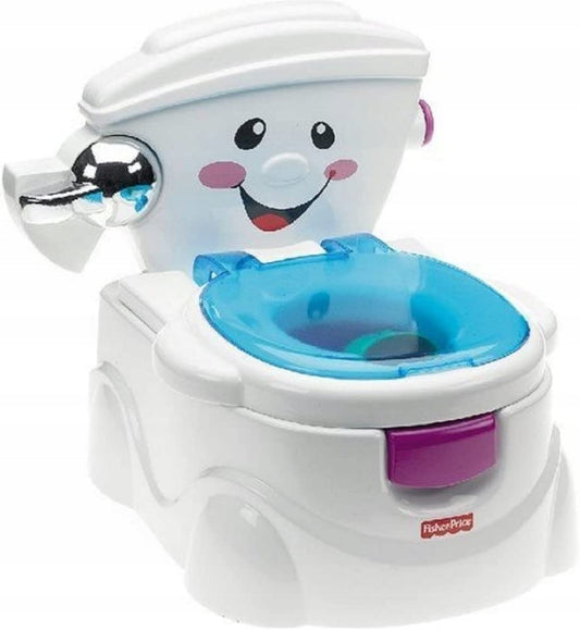 FISHER PRICE nocnik Moja Pierwsza Toaleta BEZ DŹWIĘKU, interaktywny nocnik dla dziecka 18m+